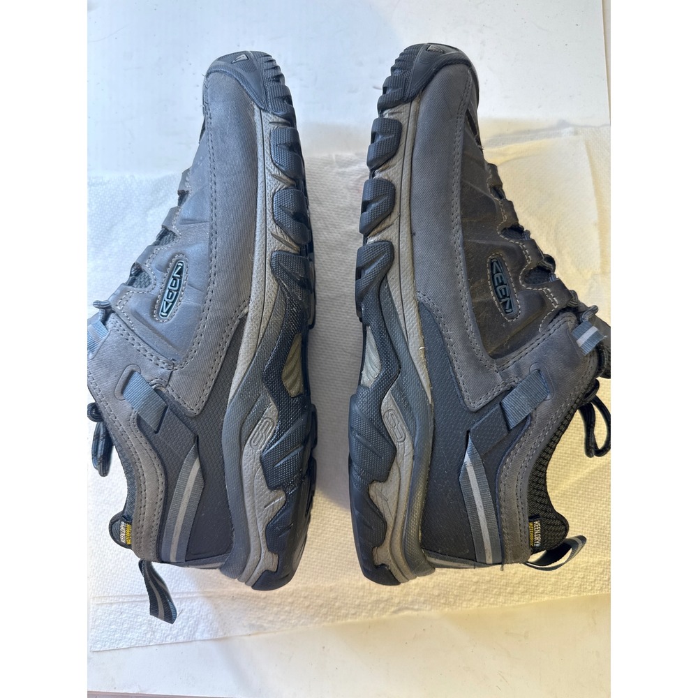 Keen Targhee III Waterproof Hiking Shoes Mens 10 Gray Black Low Trail 1017785 - Picture 4 of 12